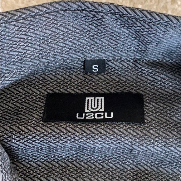 Grey and black button down shirt - Picture 2 of 3